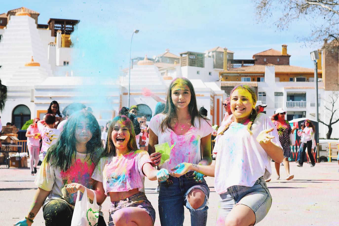 Celebración del Holi en Benalmádena este 12 de marzo. 