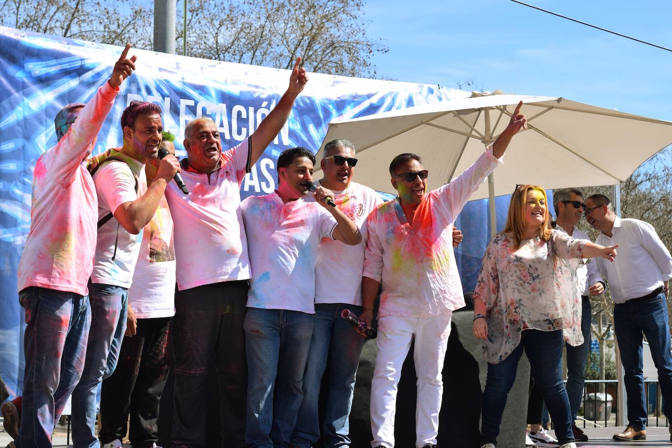 Celebración del Holi en Benalmádena este 12 de marzo. 