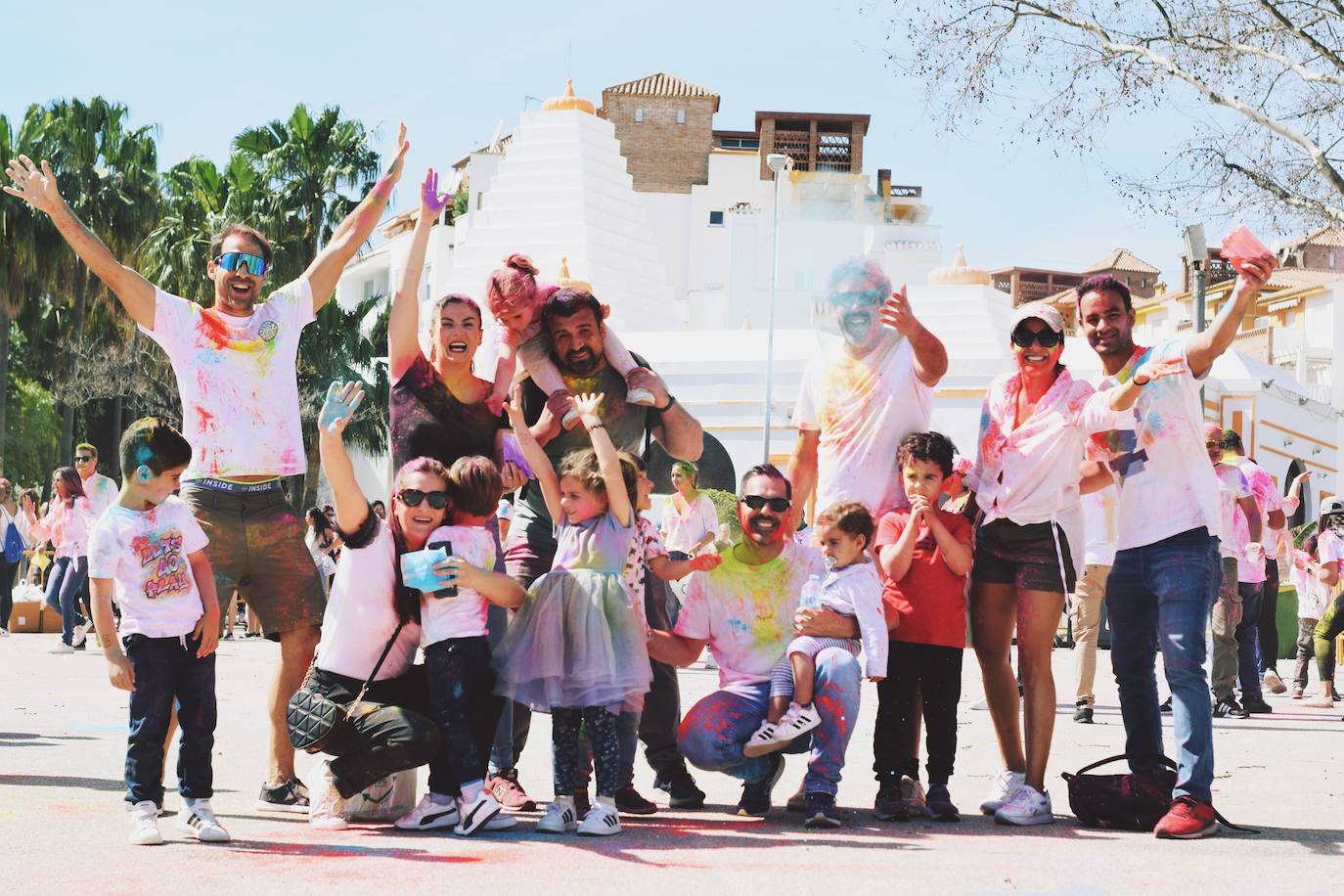 Celebración del Holi en Benalmádena este 12 de marzo. 