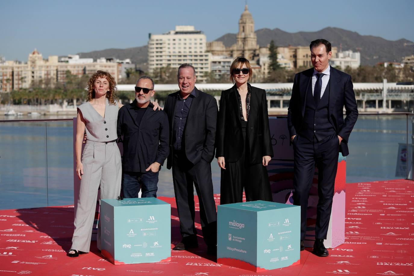 Photocall de la película fuera de concurso 'Honymoon', de Enrique Otero. Con los actores Javier Gutiérrez, Nathalie Poza y. María Vázquez