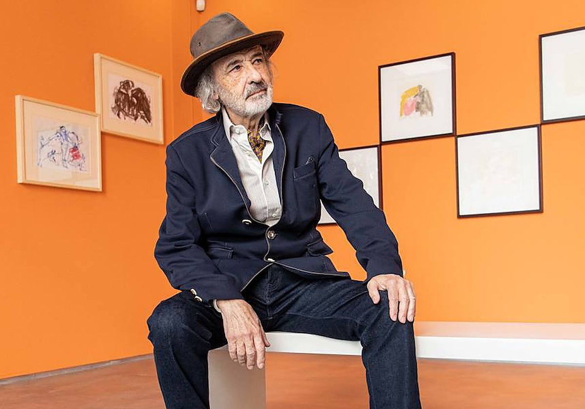 Jorge Rando, en la presentación de la exposición en el museo que lleva su nombre.