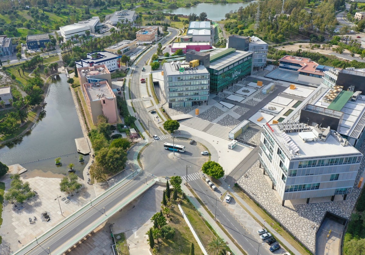 Vista aérea de Málaga TechPark.