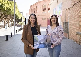 Las candidatas de Ciudadanos en Málaga y Rincón de la Victoria, en La Malagueta.