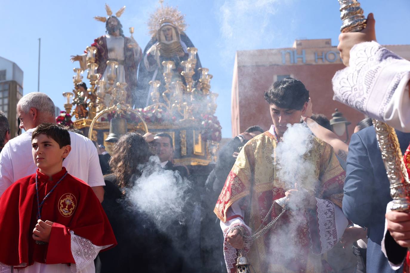 Traslado de los titulares de la Sagrada Cena, este sábado 25 de marzo.