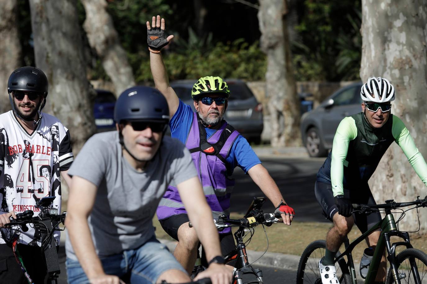 Casi mil personas se manifiestan en Málaga para exigir más carriles bici