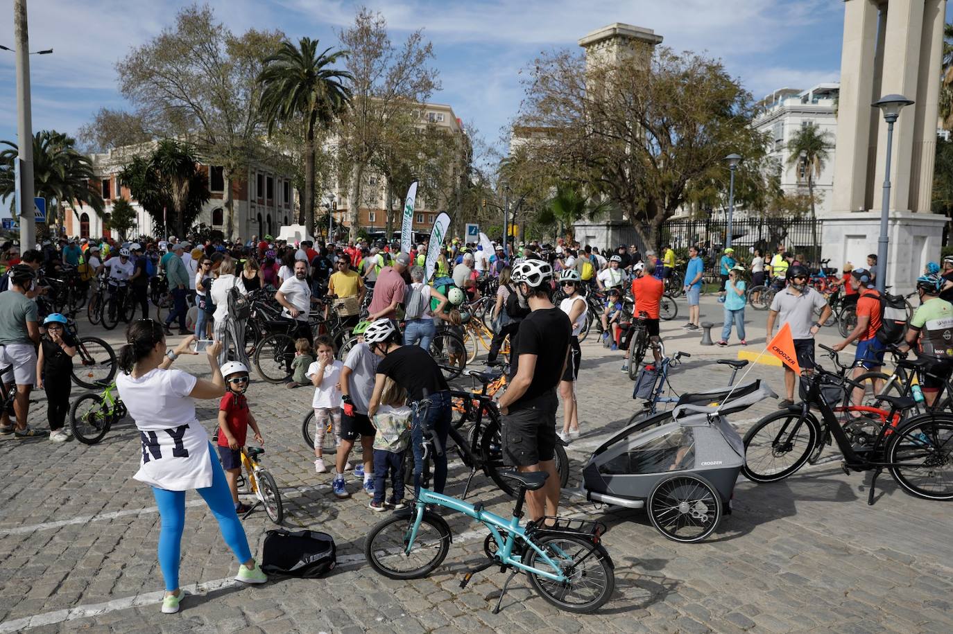 Casi mil personas se manifiestan en Málaga para exigir más carriles bici