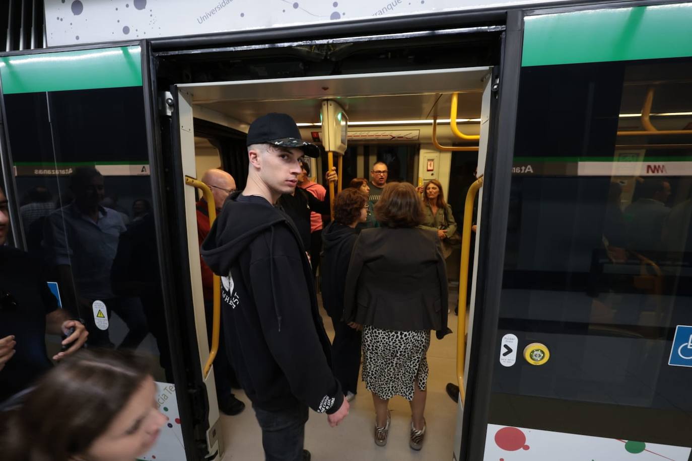 Inauguración de la llegada del Metro de Málaga al Centro