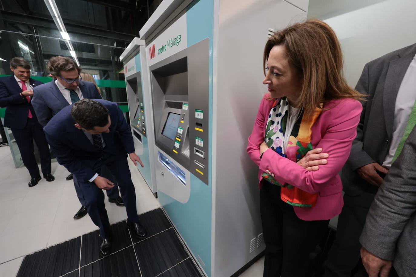 Inauguración de la llegada del Metro de Málaga al Centro