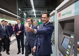 Inauguración de la llegada del Metro de Málaga al Centro