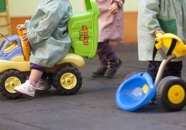 Pequeños, en una guardería.
