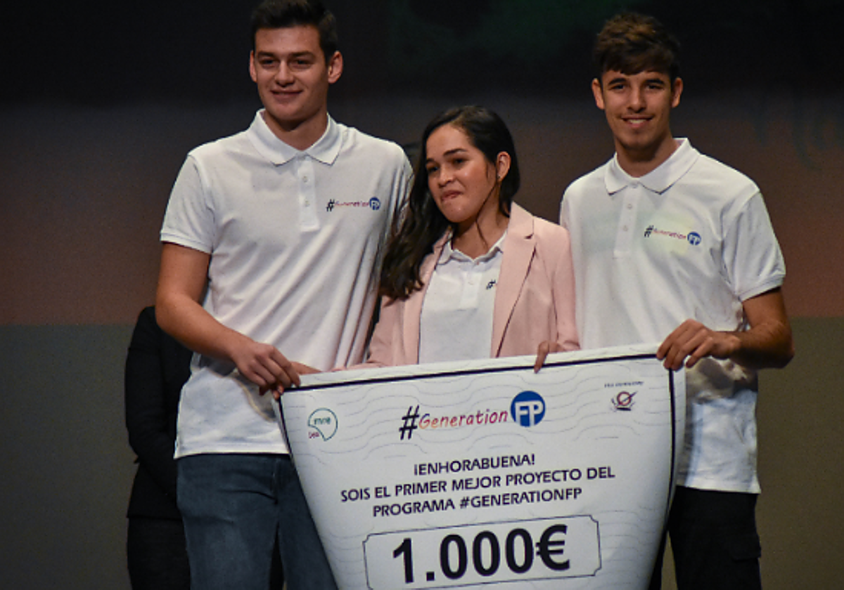 Ganadores de una edición anterior del concurso.
