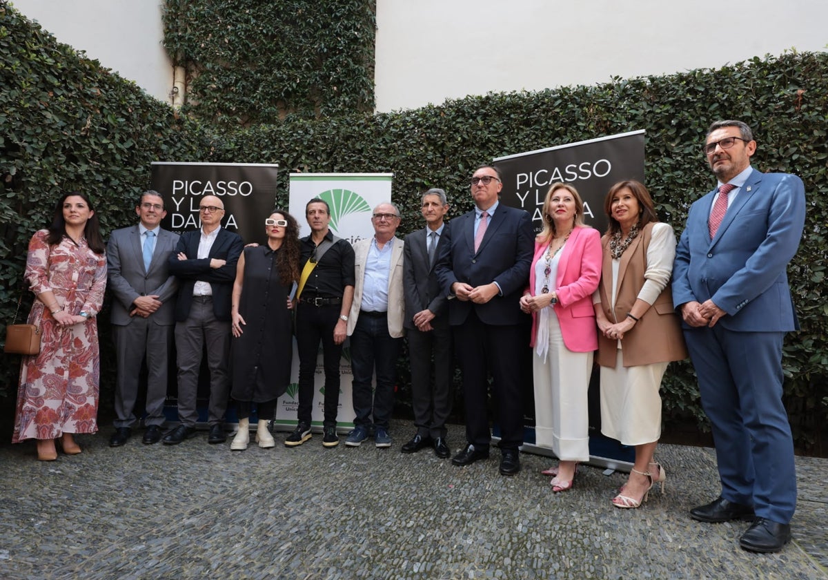 Presentación de 'Picasso y la danza' en los jardines del Museo Picasso.