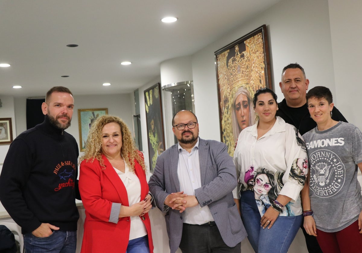 David Vidal, Pilar Durán, Jorge Torre, Mayte Guerrero, Fernando Alda y Cristina Ranea.