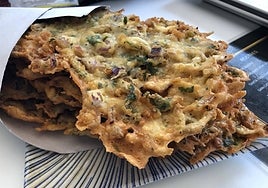 Las tortillitas de camarones características de El Paraíso del Falla.