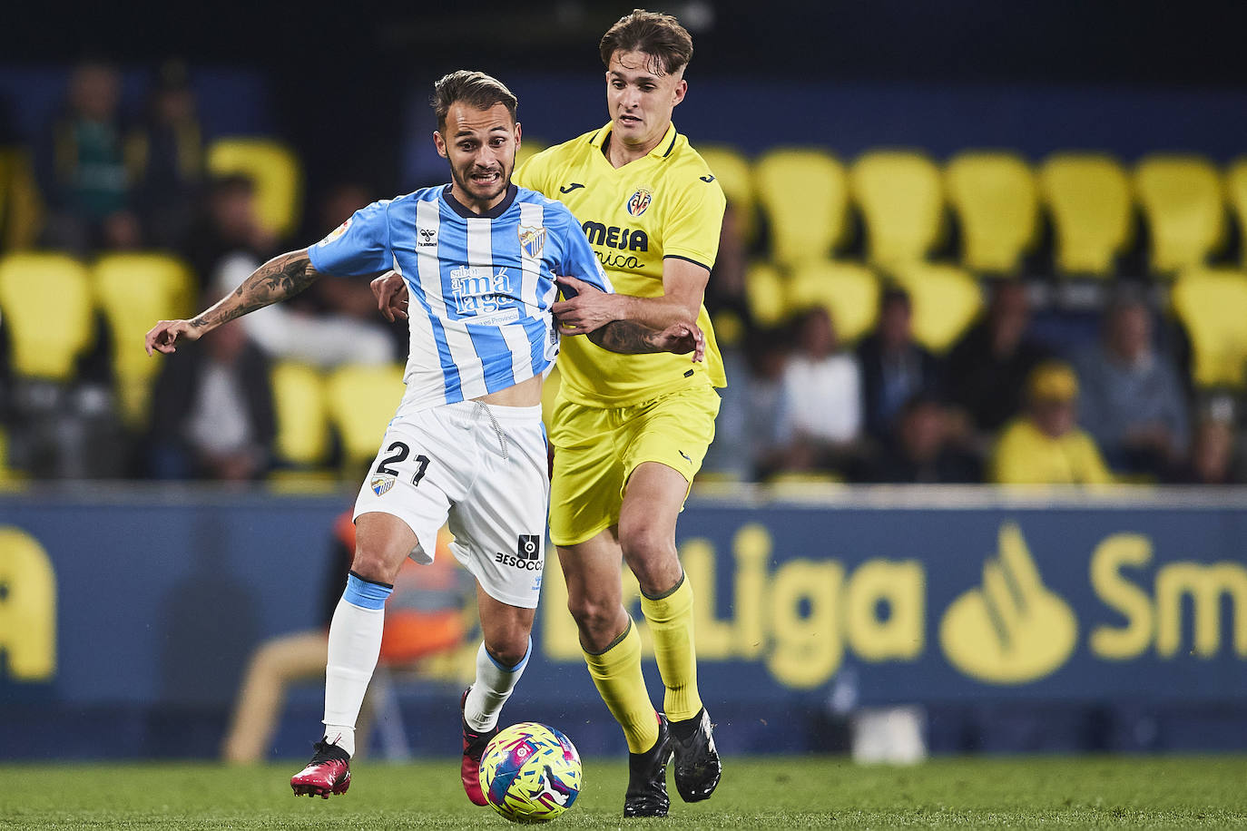 El triunfo del Málaga ante el Villarreal B, en fotos