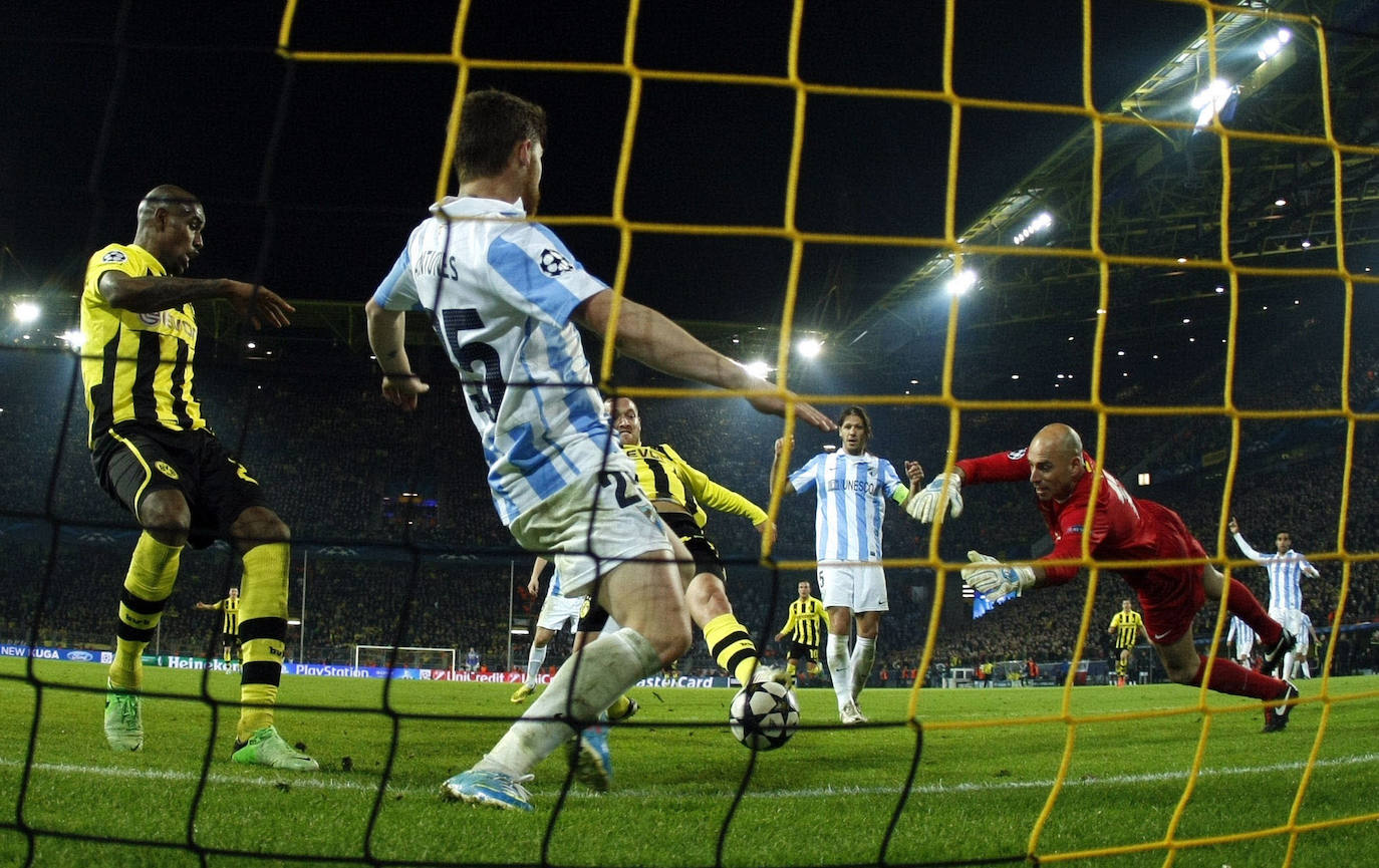 En fotos: Diez años del escándalo de la eliminación del Malaga en Dortmund en la Champions