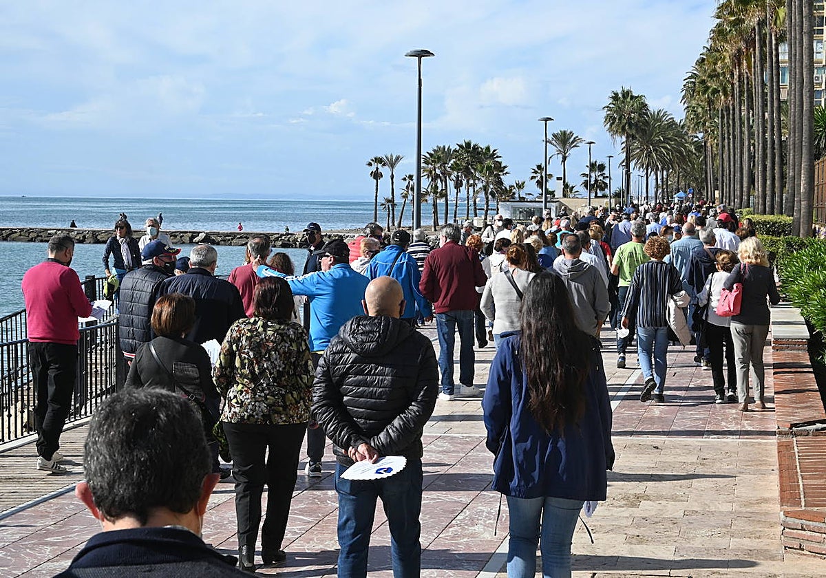 Foto de archivo de una de las marchas organizadas para reivindicar los espigones.