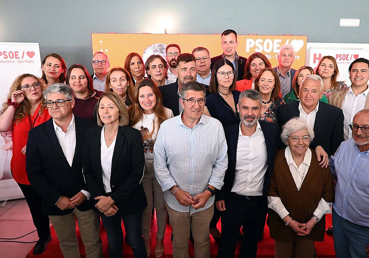 Patxi López ha respaldado la candidatura de los socialistas de Marbella y San Pedro encabezada por Pepe Bernal.