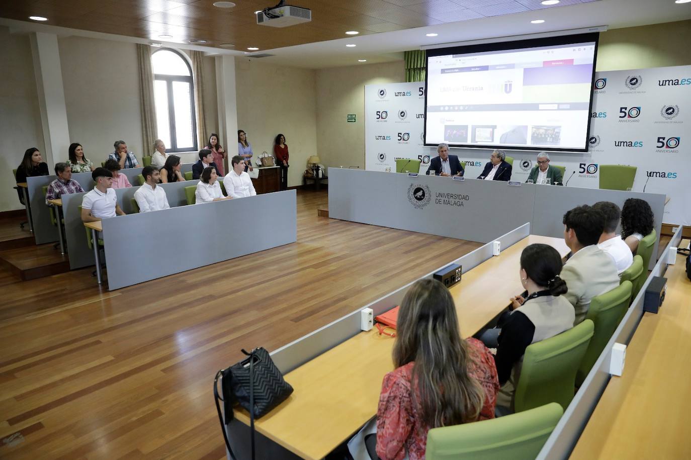 Un momento del acto académico de este miércoles.