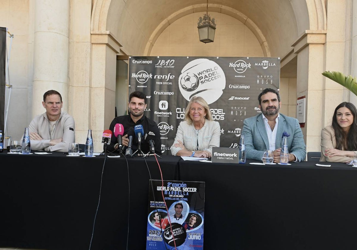 Presentación de la World Padel Soccer, hoy, en Marbella.