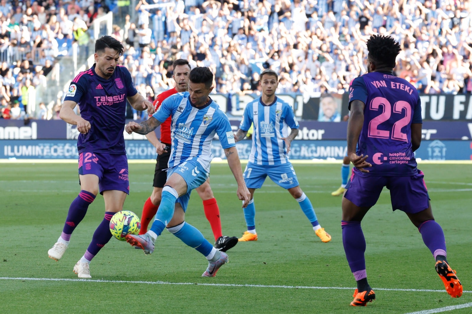 Las mejores imágenes del partido Málaga-Cartagena