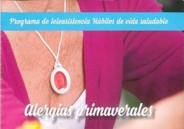 Cartel de la campaña informativa para minimizar el efecto de las alergias.