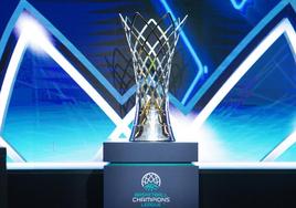 El trofeo dela Basketball Champions League.