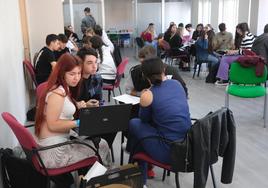 Los estudiantes han realizado en trabajo en grupos.