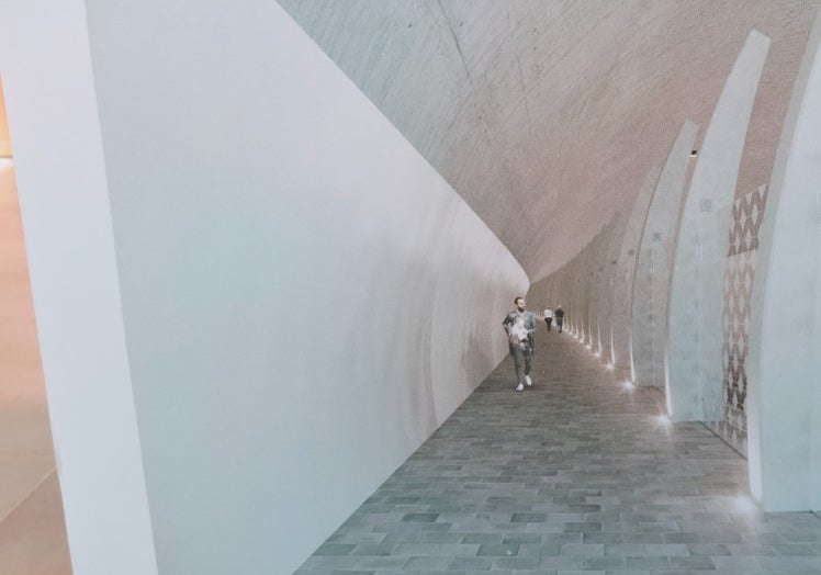 Así quedaría la zona peatonal en el interior del túnel.