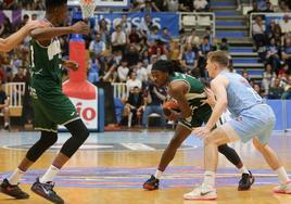 Kendrick Perry, en el duelo de este jueves ante el Río Breogán.