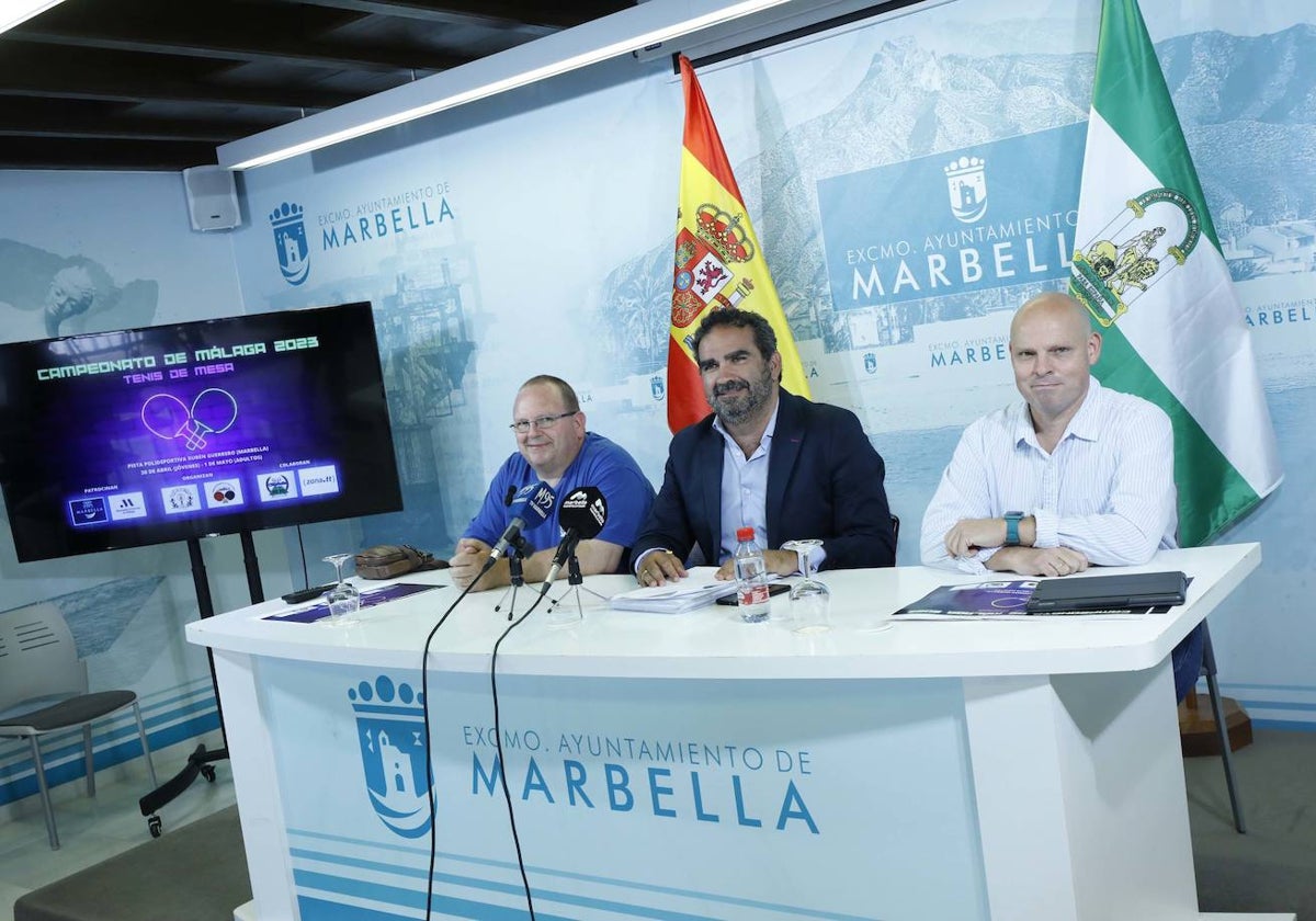 Presentación del Campeonato de Málaga de Tenis de Mesa.