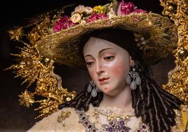 Aspecto de la Divina Pastora ya restaurada.