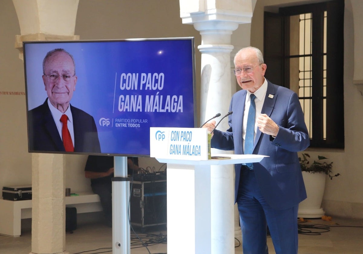 De la Torre, durante la presentación de su eslogan.