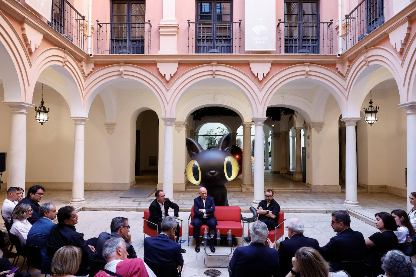 Bernard Picasso y Javier Calleja, en el Aula de Cultura de SUR