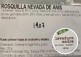 Alerta alimentaria por un ingrediente no incluido en el etiquetado de unas rosquillas
