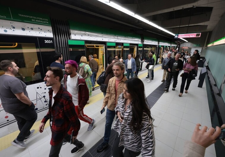 La llegada del metro al Centro de Málaga marca un récord de pasajeros en abril