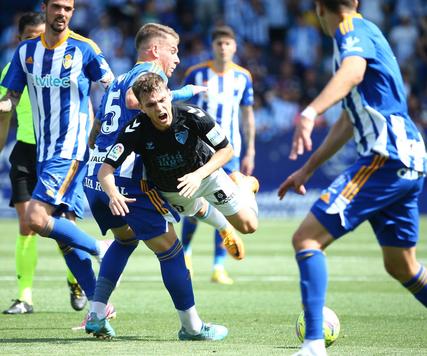 El Málaga pierde con la Ponferradina (2-0)