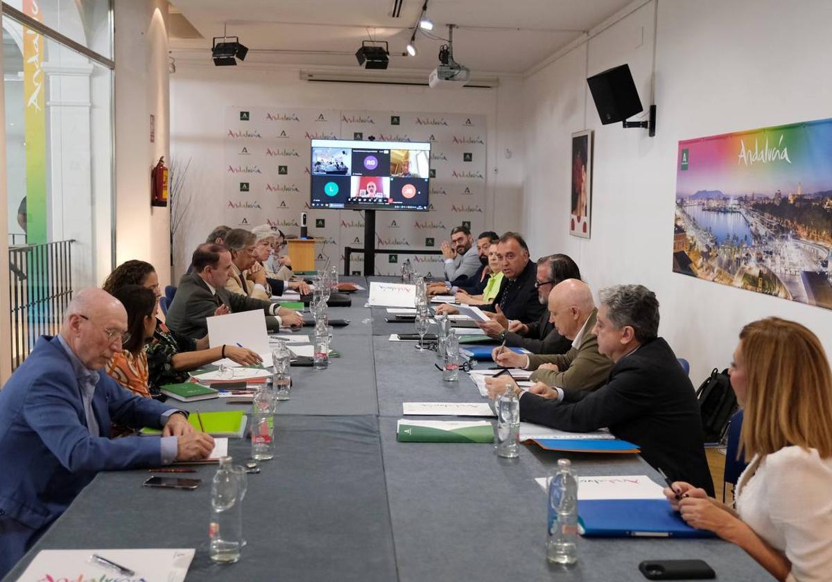 Reunión del consejo de administración de Turismo Andaluz, con los nuevos consejeros.