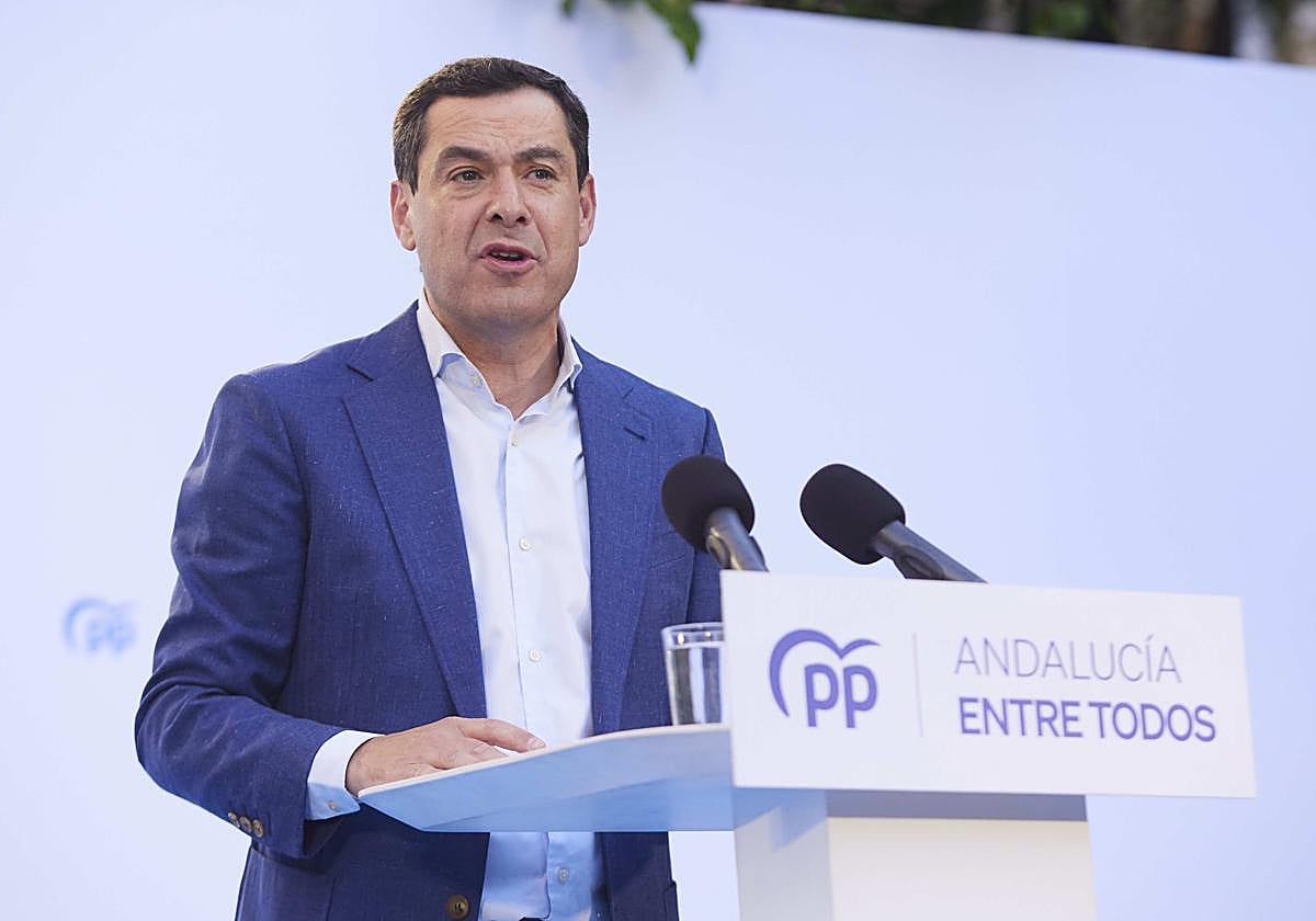 Juanma Moreno pide a Pedro Sánchez que diga públicamente que jamás volverá a «pactar» con Bildu