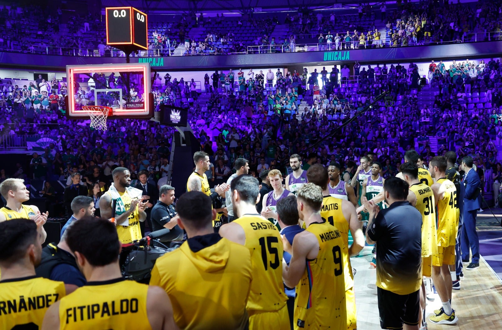 Imágenes de la segunda derrota del Unicaja en la Final Four