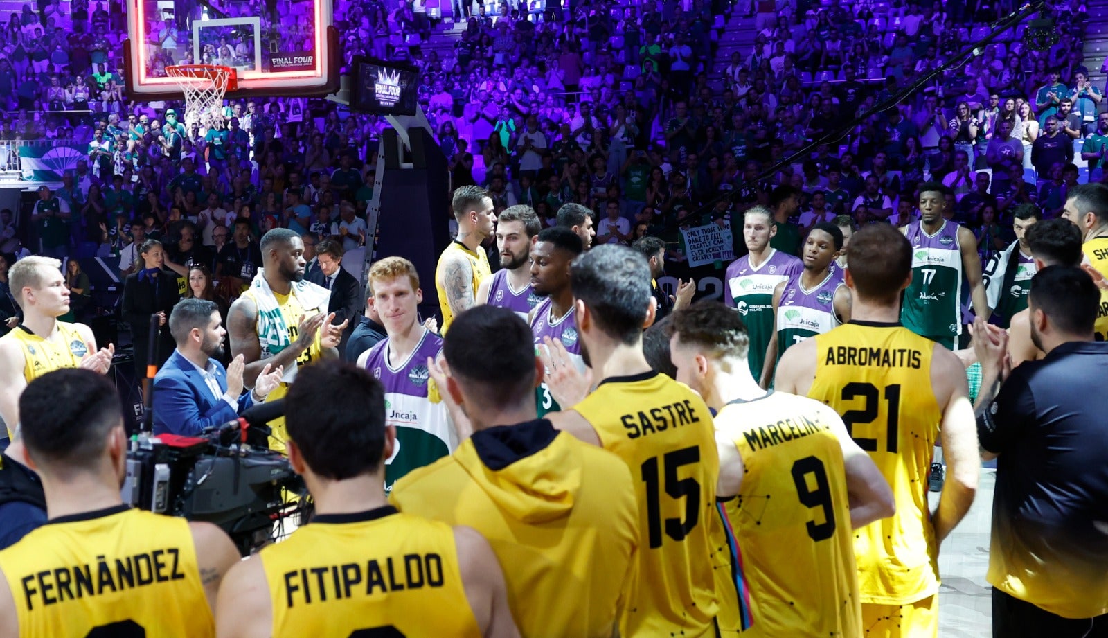 Imágenes de la segunda derrota del Unicaja en la Final Four