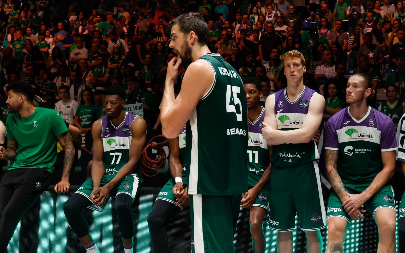 Imágenes de la segunda derrota del Unicaja en la Final Four