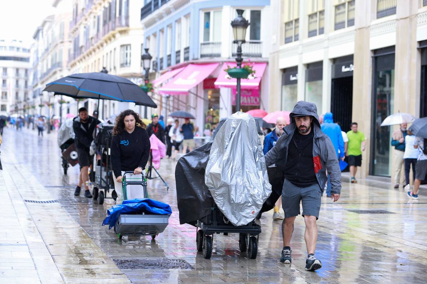 La lluvia regresa a Málaga