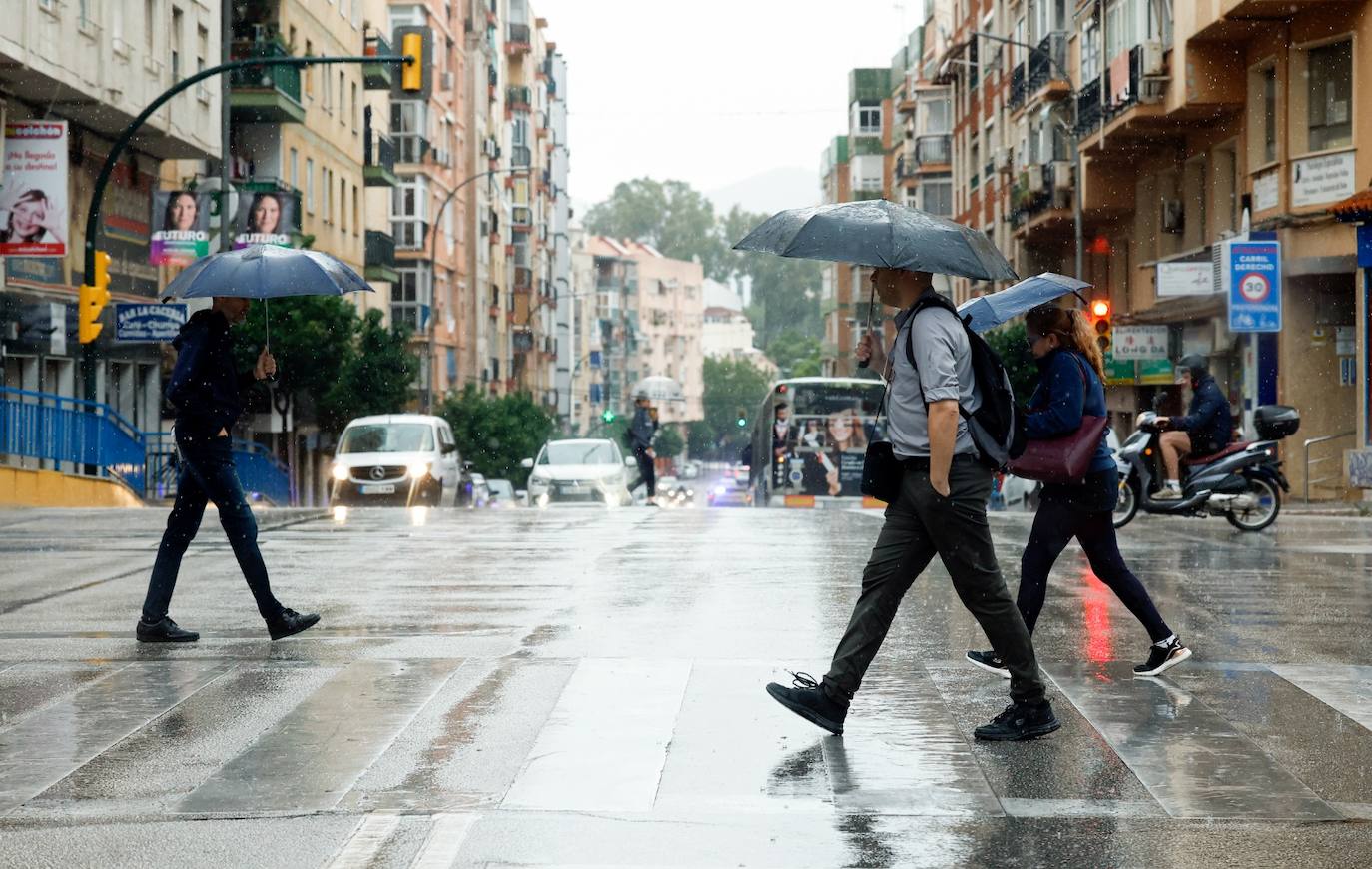 La lluvia regresa a Málaga