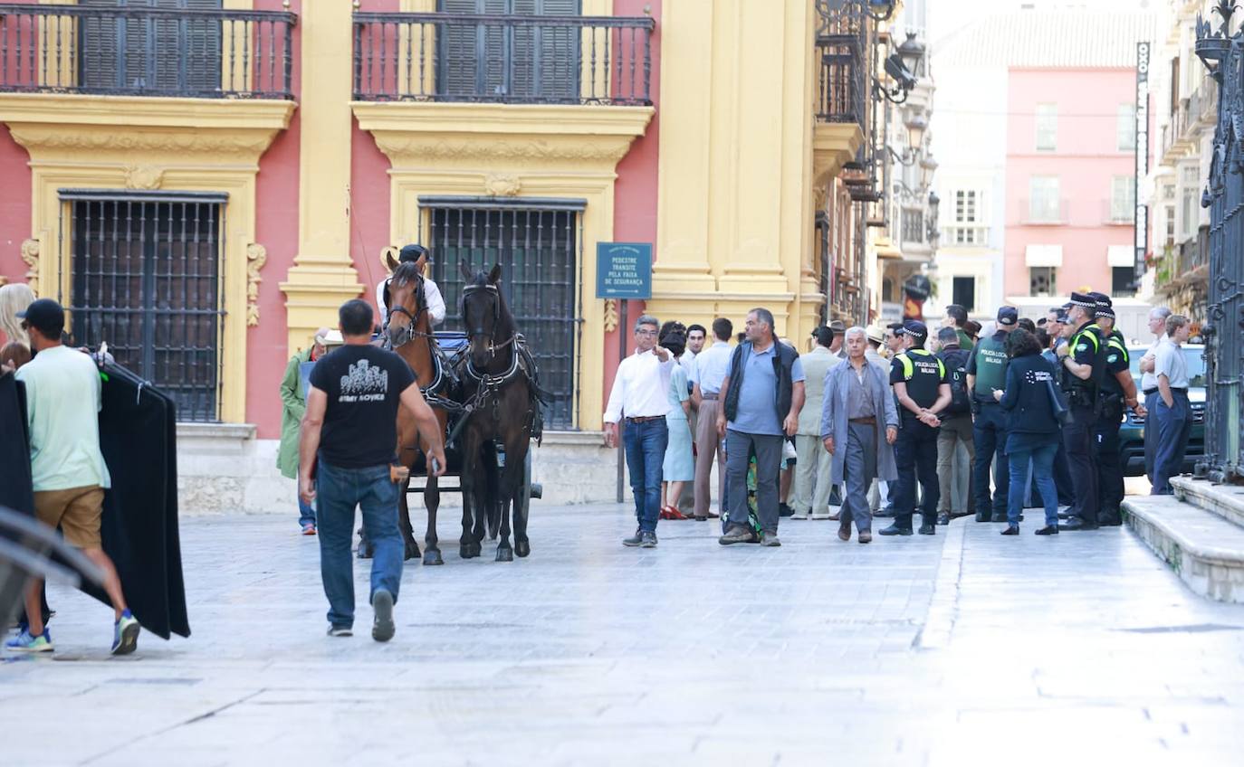 Málaga se transforma en Brasil por el rodaje de una serie