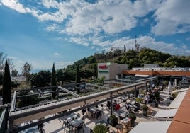 Terraza del centro comercial.