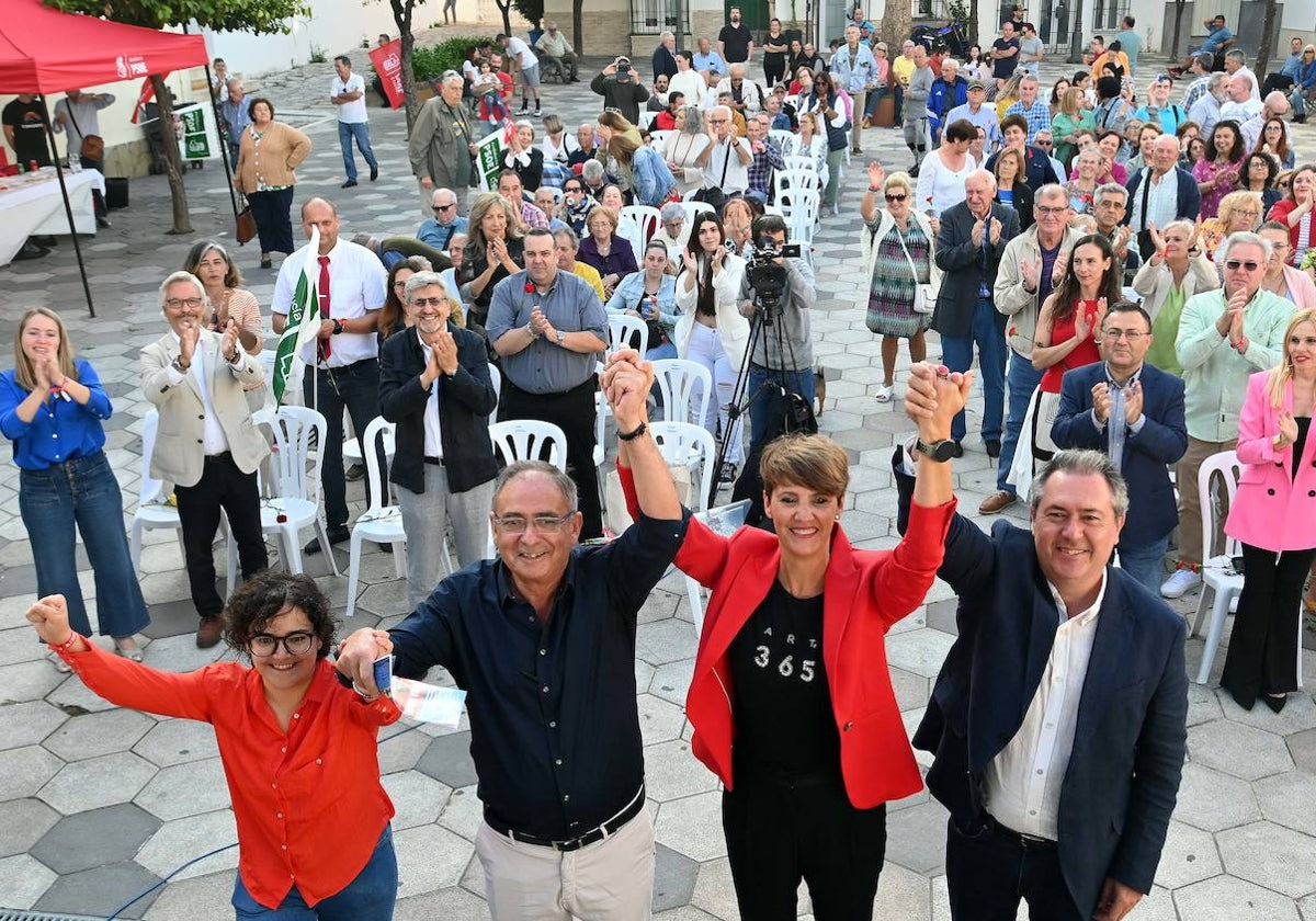 Juan Espadas ha apoyado a Emma Molina en el mitin de Estepona.