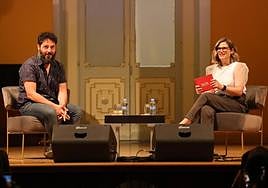 El Kanka, en la charla con Regina Sotorrío.