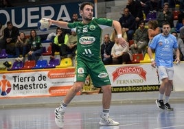 Alberto Ruiz, en un partido con el Alsur Antequera.