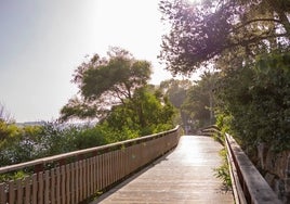 Senda litoral de Estepona.